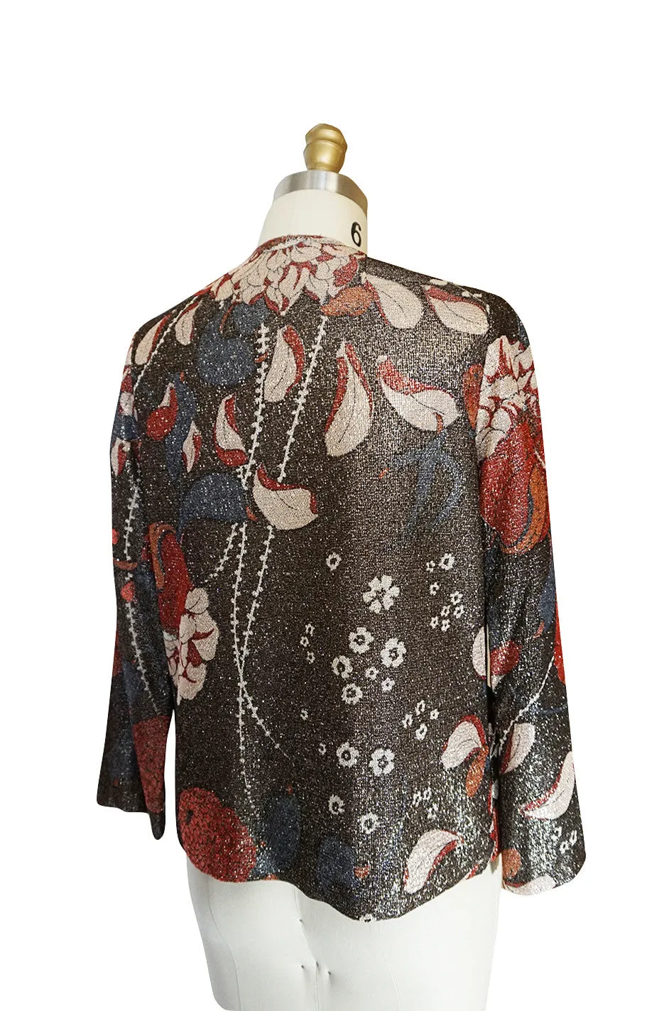 1975 Sequin & Metallic Lurex Bill Blass Dress Set
