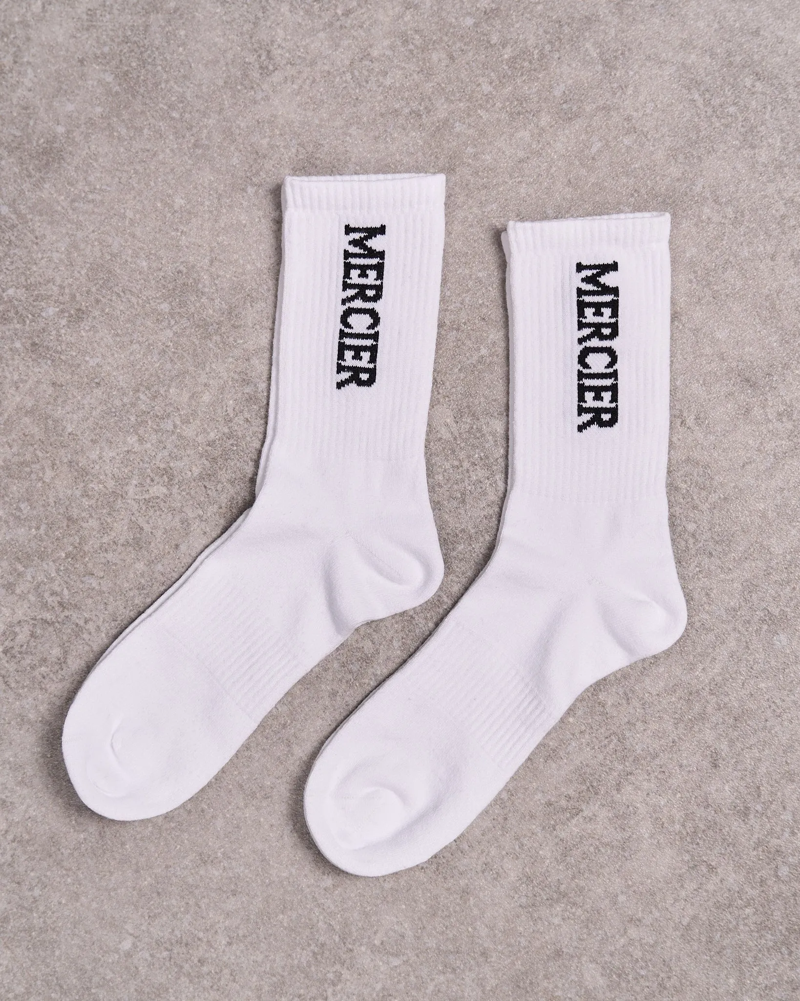 2Pack White Mercier Socks