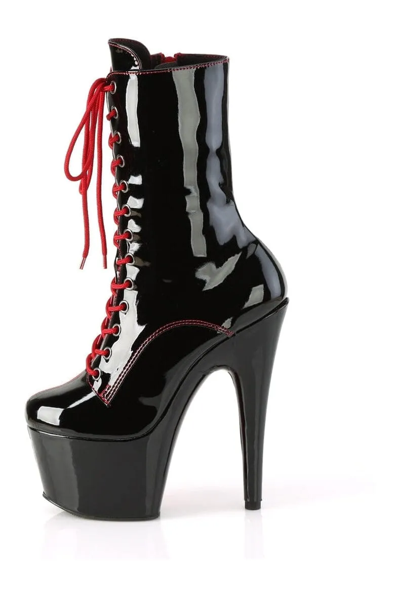 ADORE-1040TT Red Patent Ankle Boot