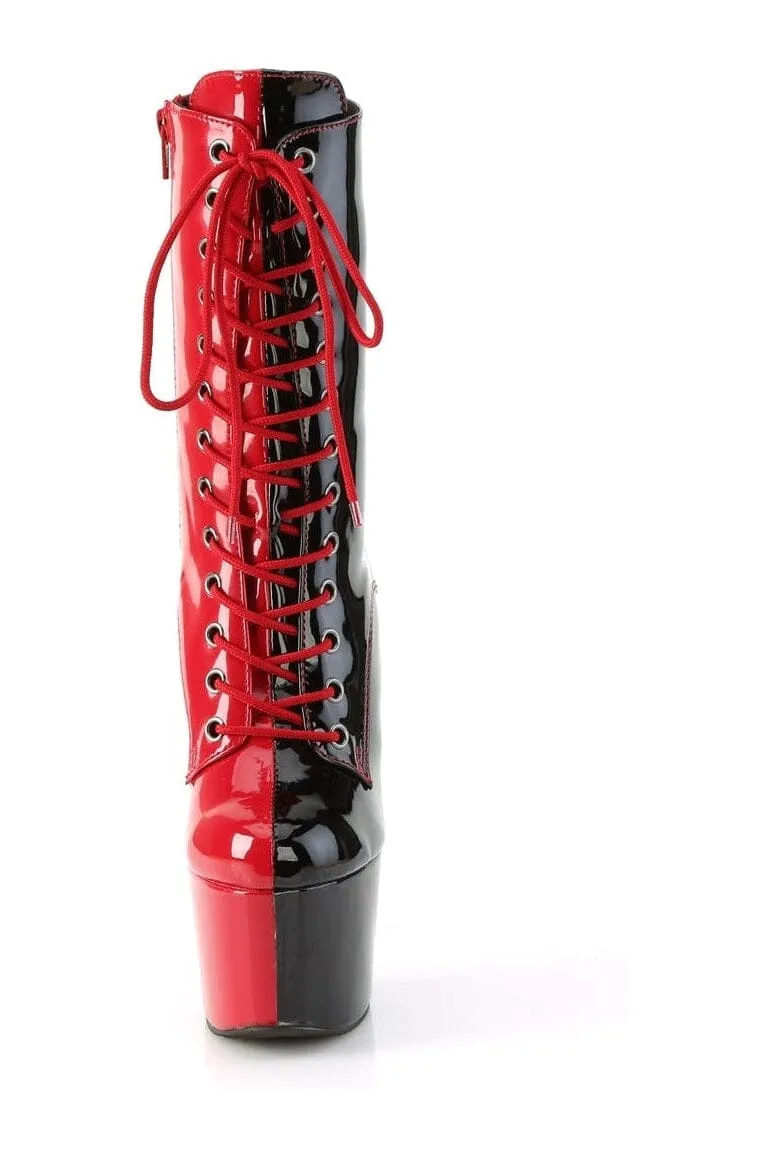 ADORE-1040TT Red Patent Ankle Boot