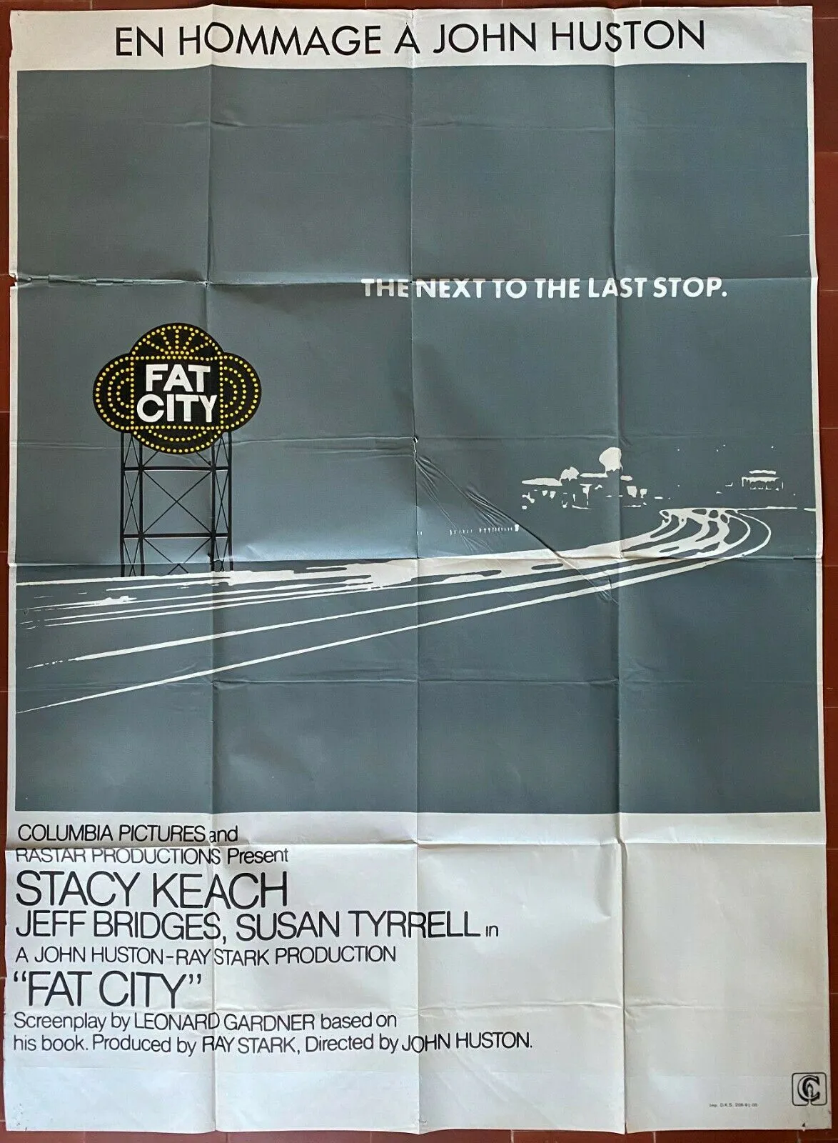Affiche FAT CITY Stacy Keach JOHN HUSTON Jeff Bridges BOXE 120x160cm