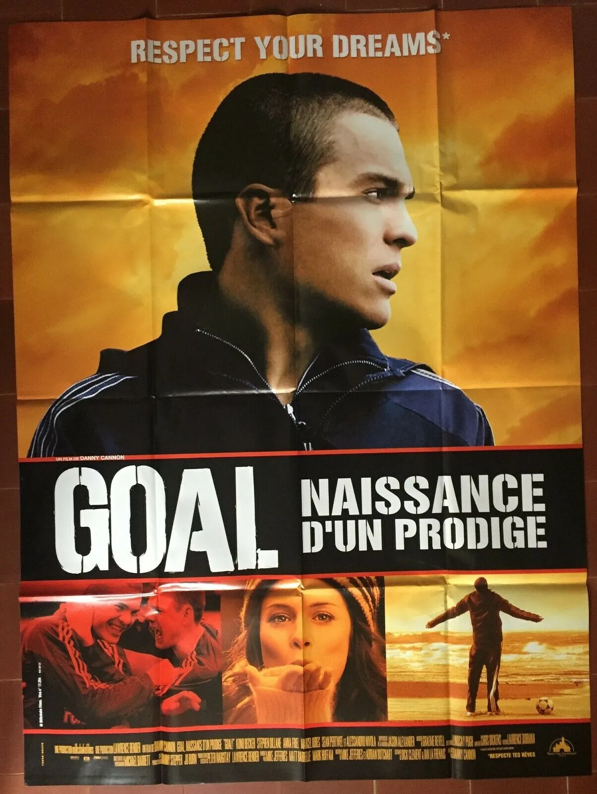 Affiche GOAL NAISSANCE D'UN PRODIGE Danny Cannon KUNO BECKER Football 120x160cm