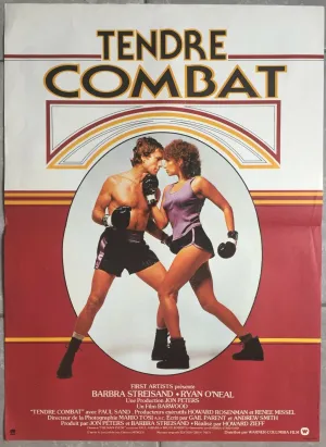Affiche TENDRE COMBAT Main Event BABRA STREISAND Ryan O'Neal BOXE 40x60cm *