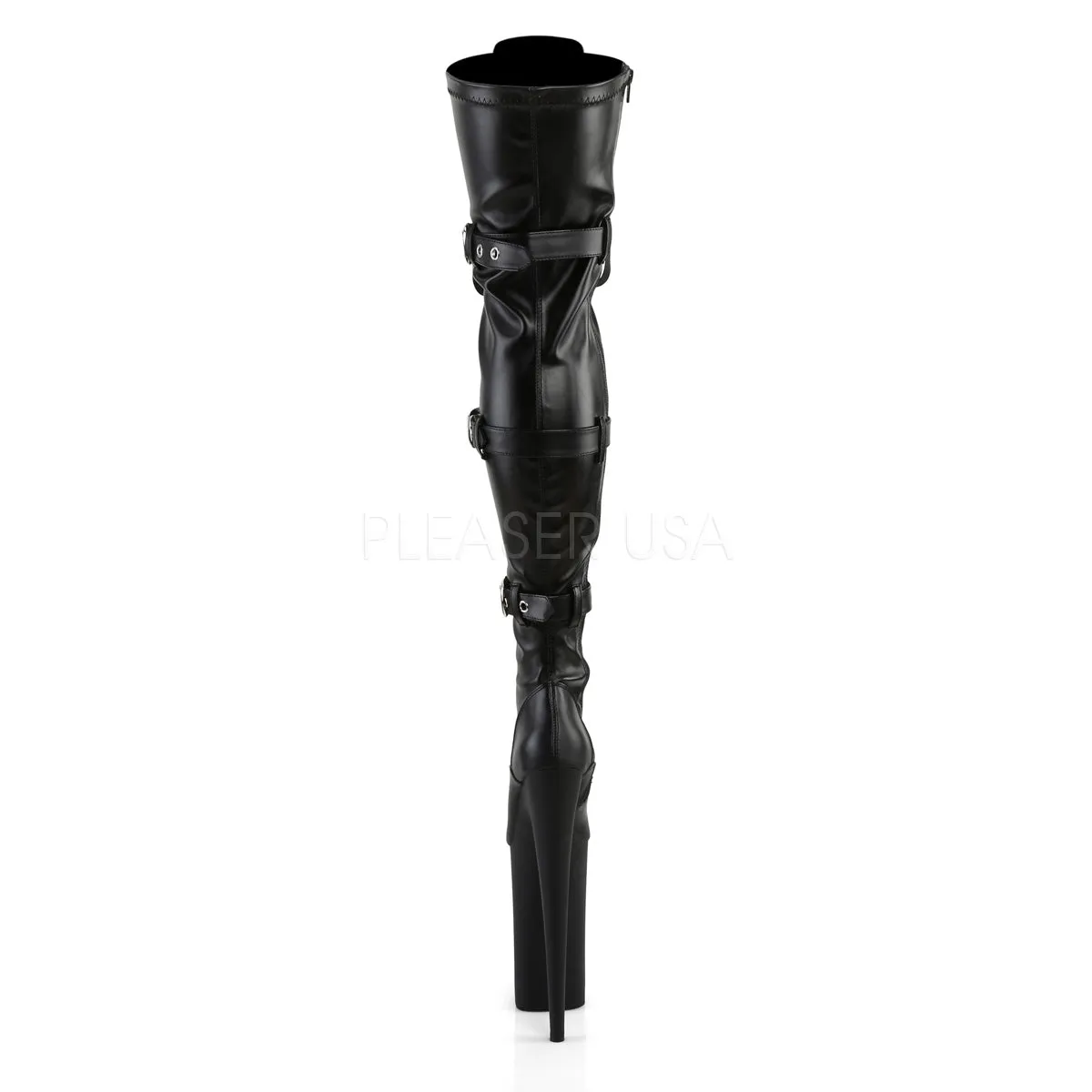 BEYOND-3028  Black Str Faux Leather/Black Matte