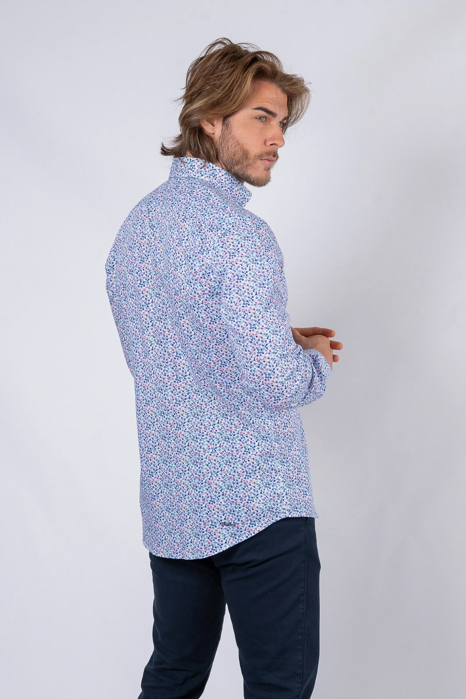 Camisa Sport Estampado Flor