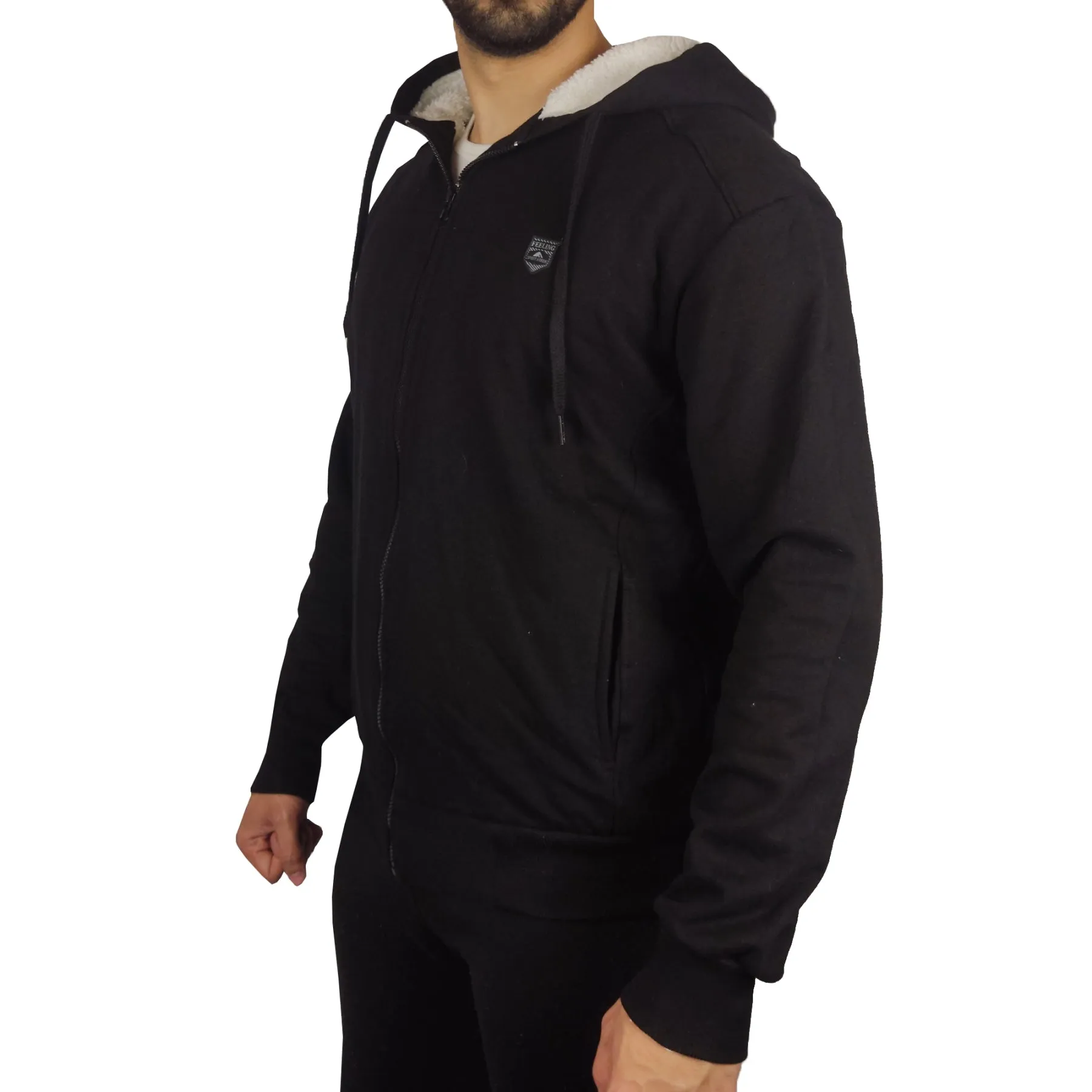 Casaca Franela Felling Sport Hombre - Negro