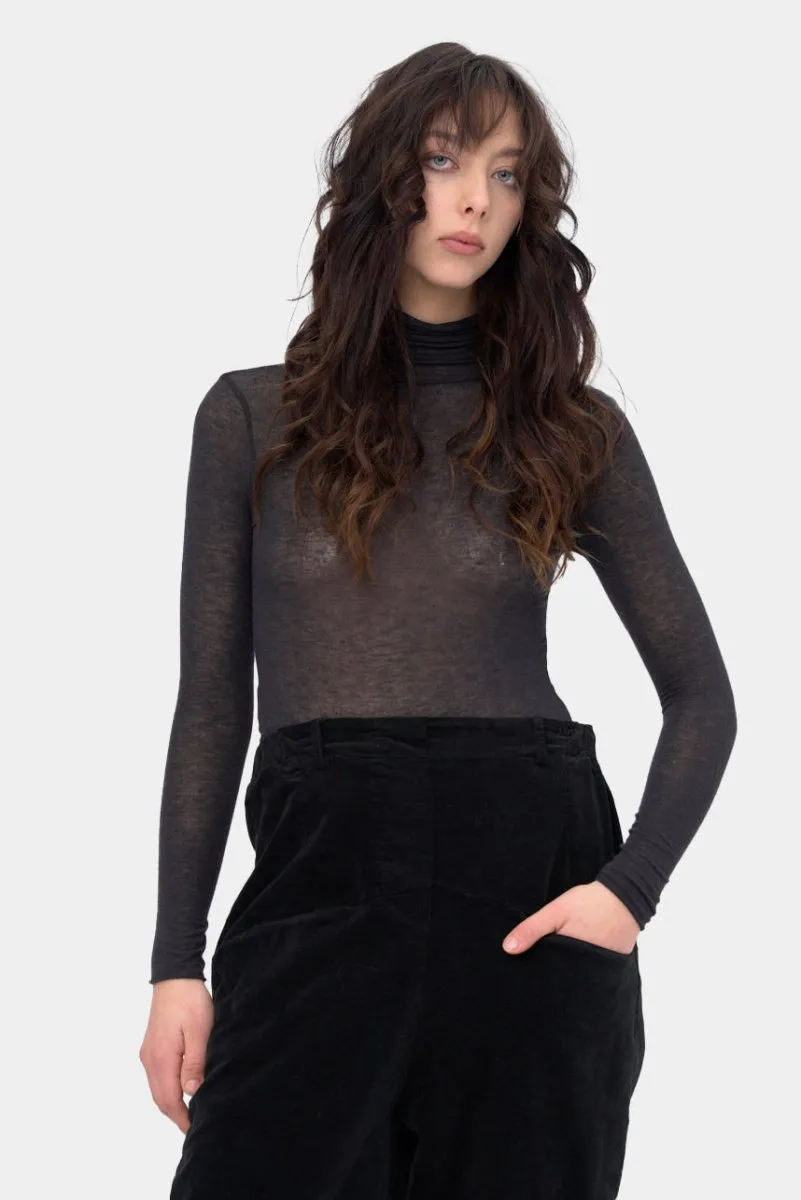 Cashmere Blend Turtleneck Top