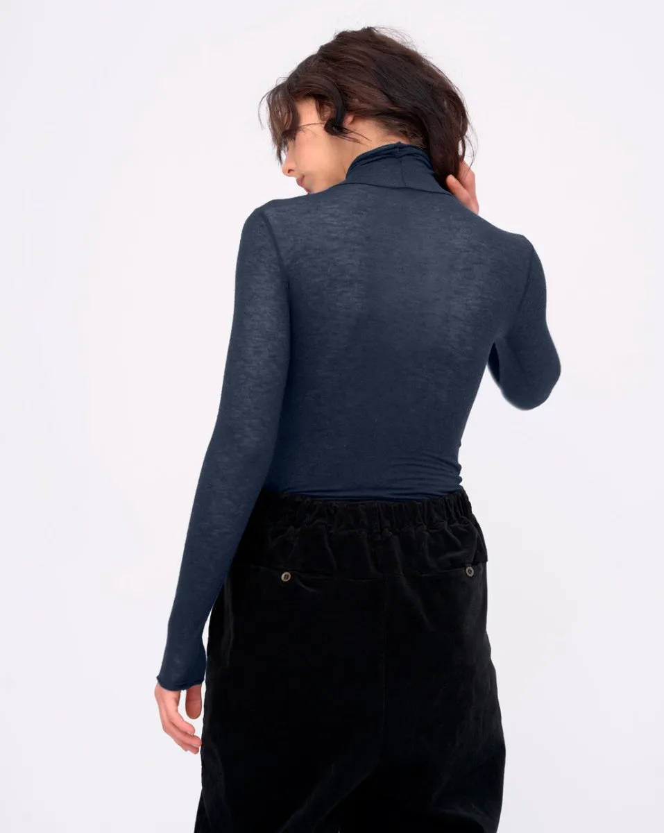 Cashmere Blend Turtleneck Top