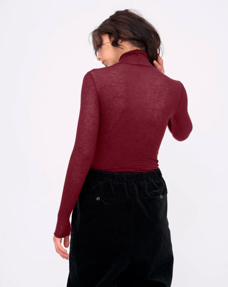 Cashmere Blend Turtleneck Top