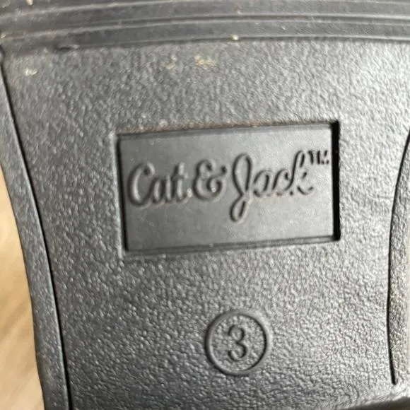 Cat and jack girls brown cowgirl boots size 3