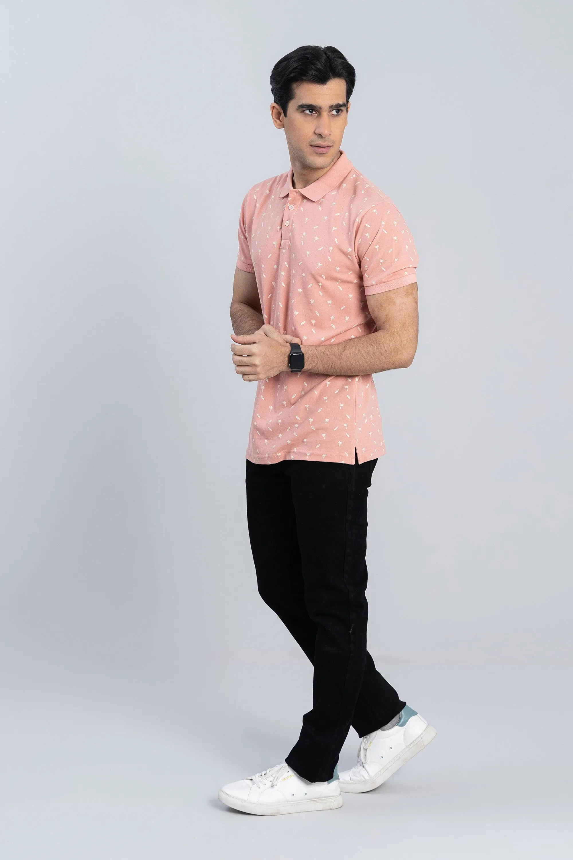 Chic Pink Collared Shirt