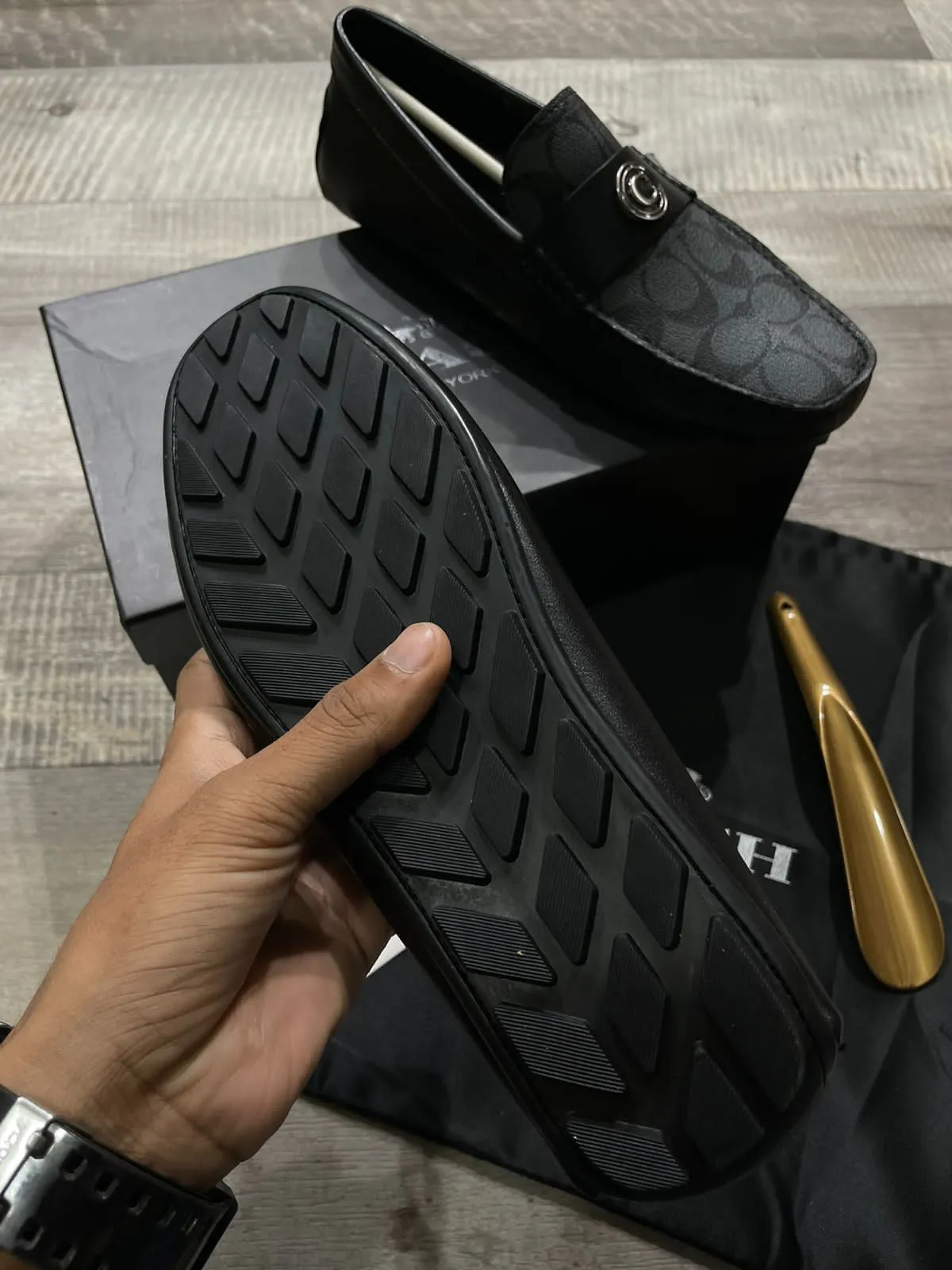COACH || Premium Formal Calf Leather Loafers For Men