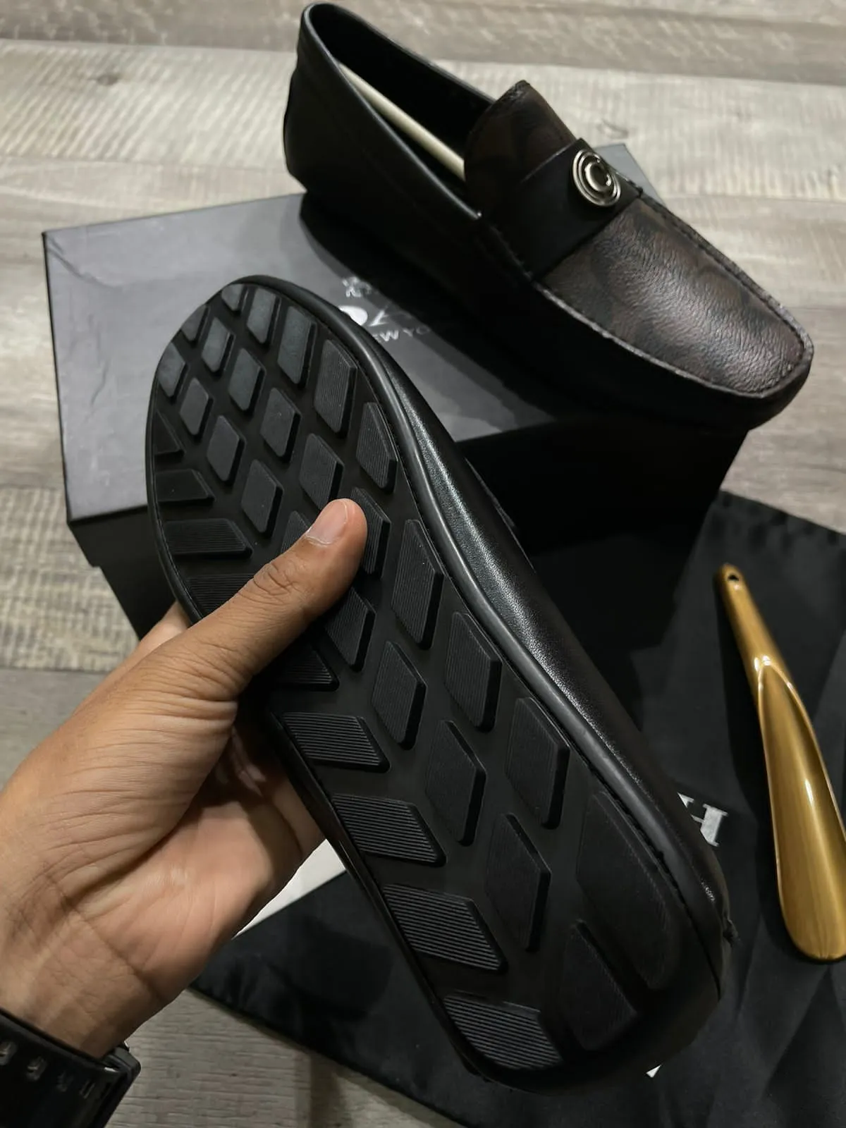 COACH || Premium Formal Calf Leather Loafers For Men