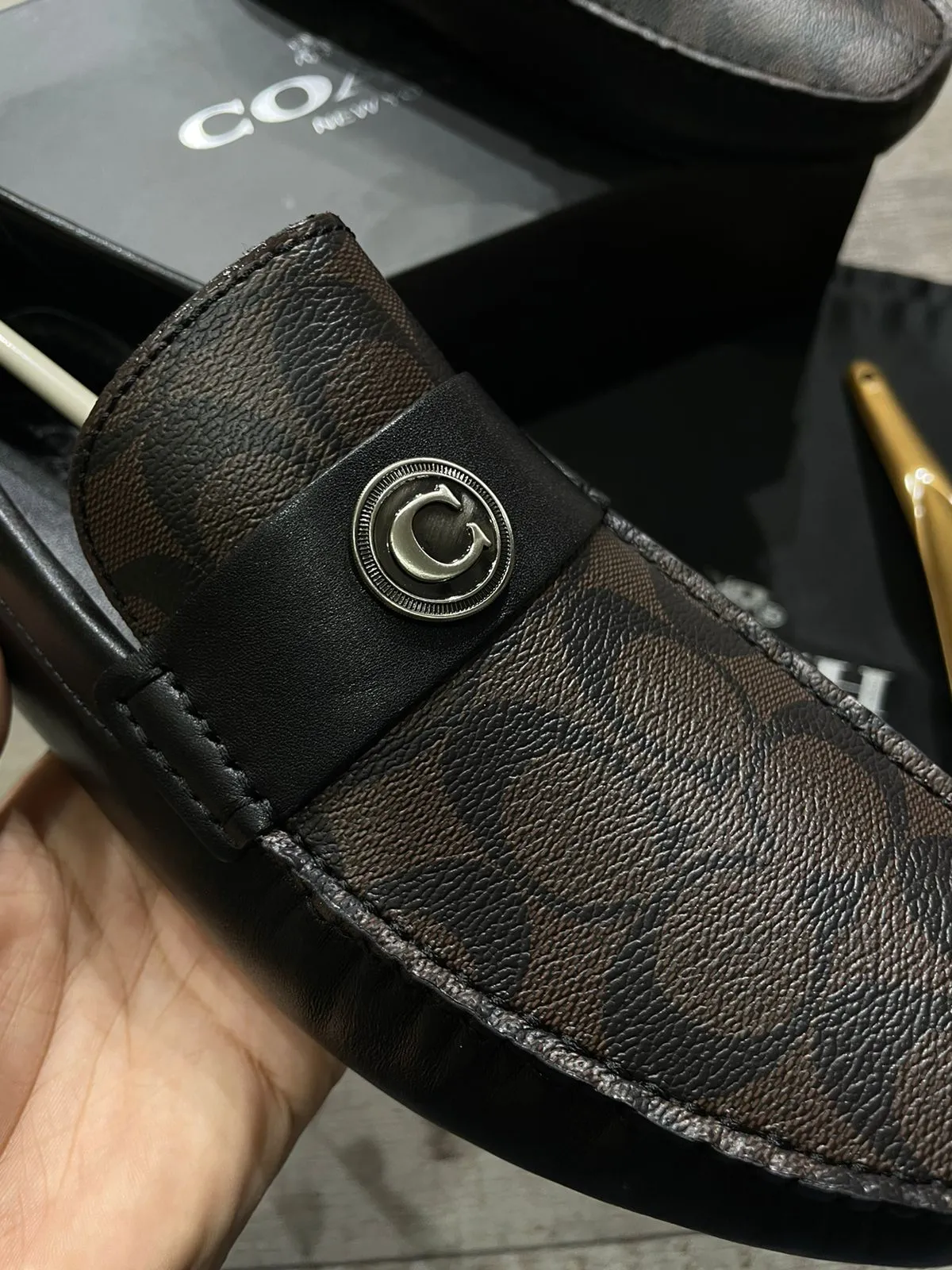 COACH || Premium Formal Calf Leather Loafers For Men