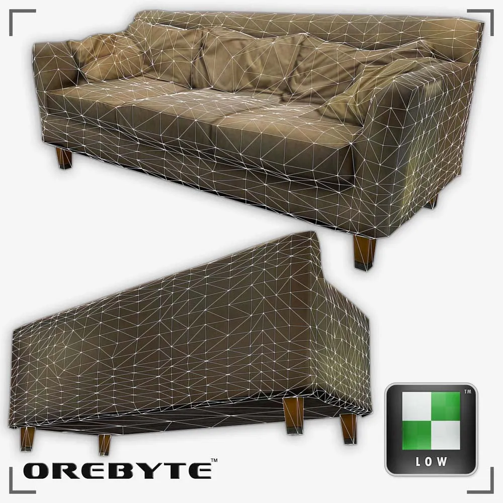 Couch Sofa Tan 01