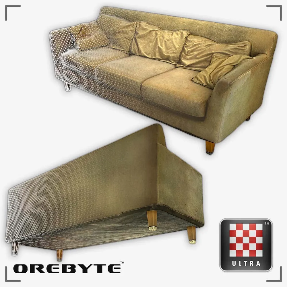 Couch Sofa Tan 01