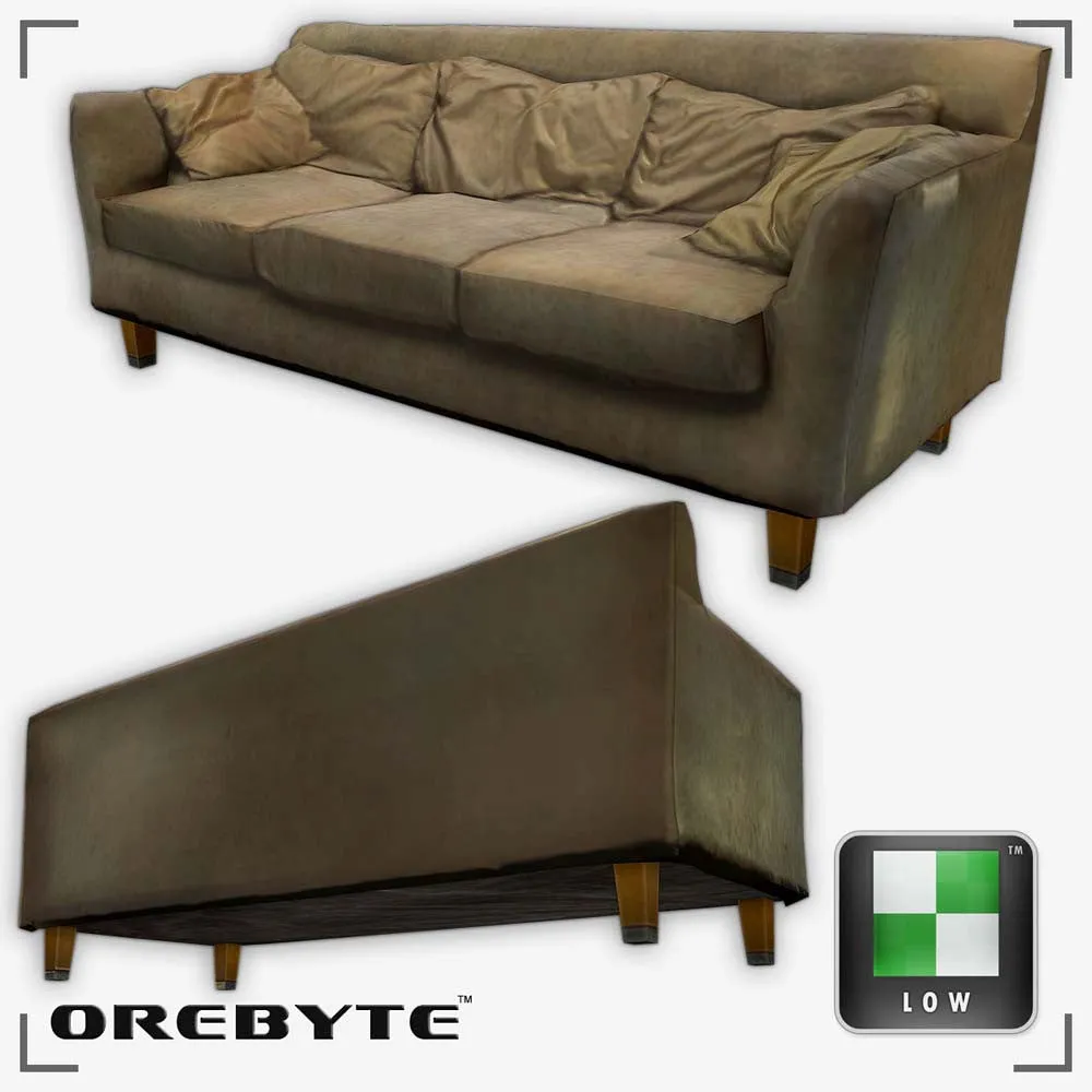Couch Sofa Tan 01