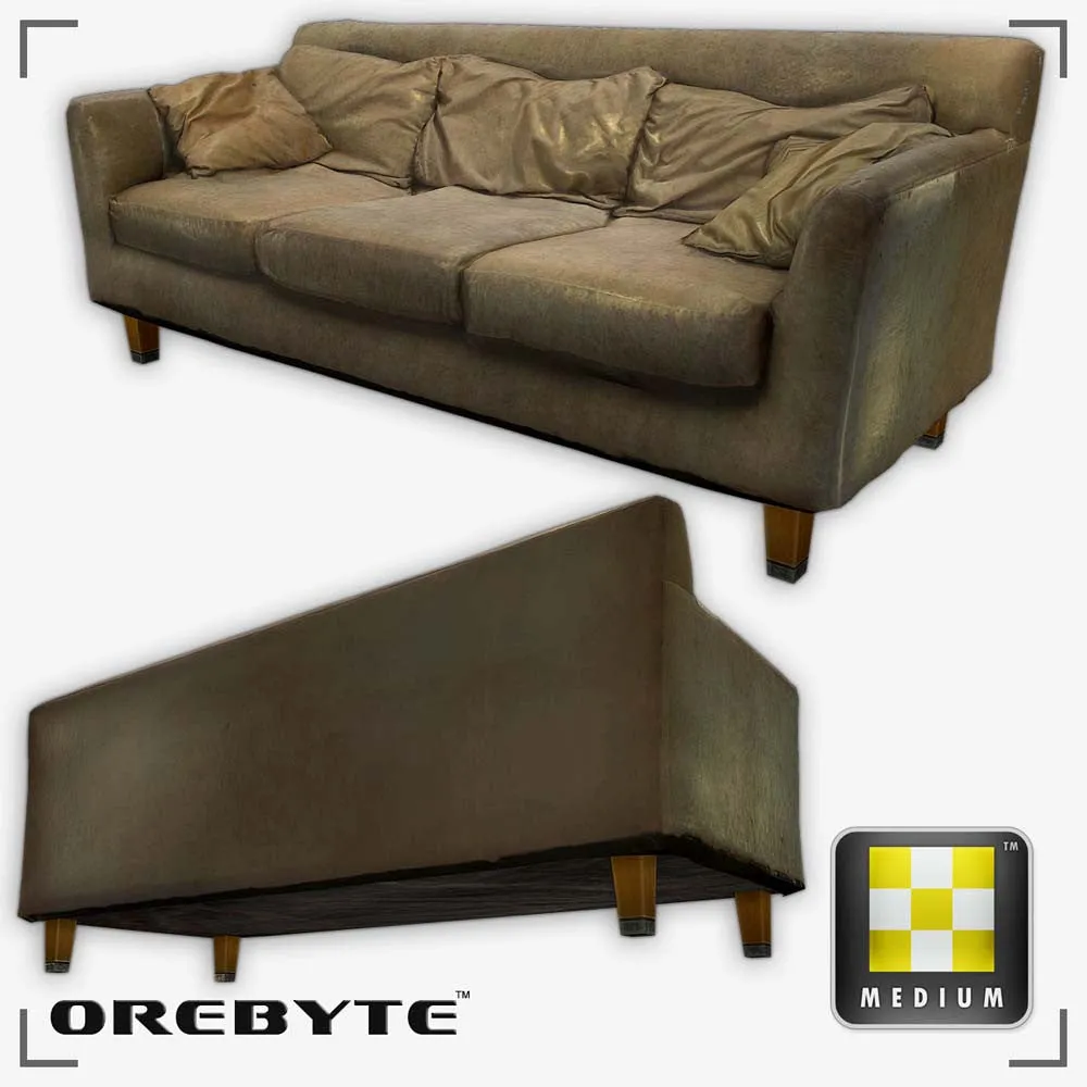 Couch Sofa Tan 01