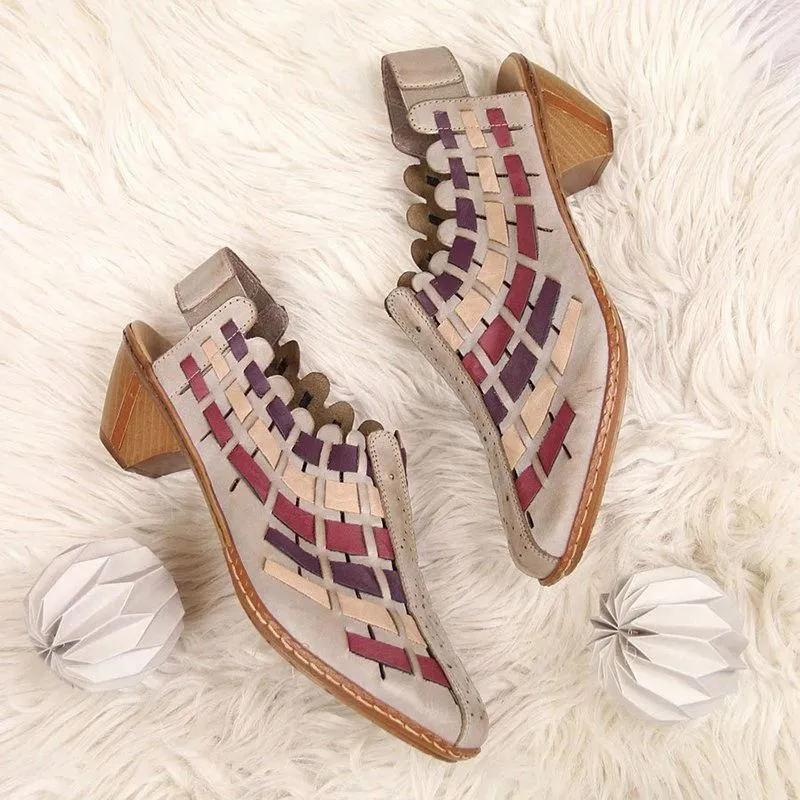 Damen lässige bequeme Gummiband-Sandalen