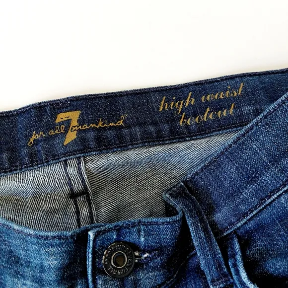 Dark Wash High Waisted Bootcut sz 29  Denim 7 for All Mankind Tall Jeans