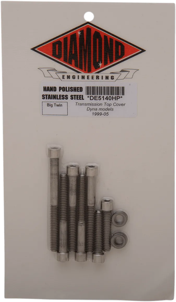 Diamond Engineering PB589S Transmission Top Cover 12-Point Polished Stainless Engine Bolt Kit