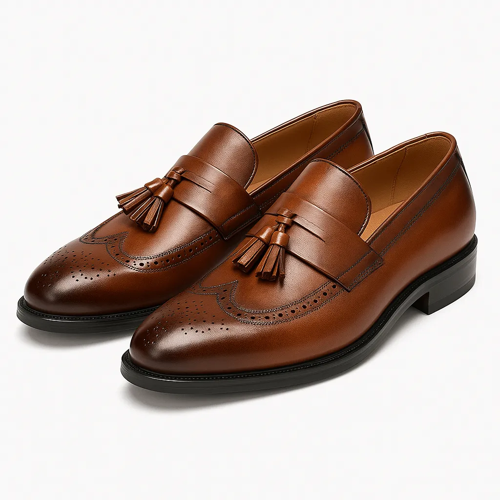 Domoir | Classic Leather Tassel Loafers