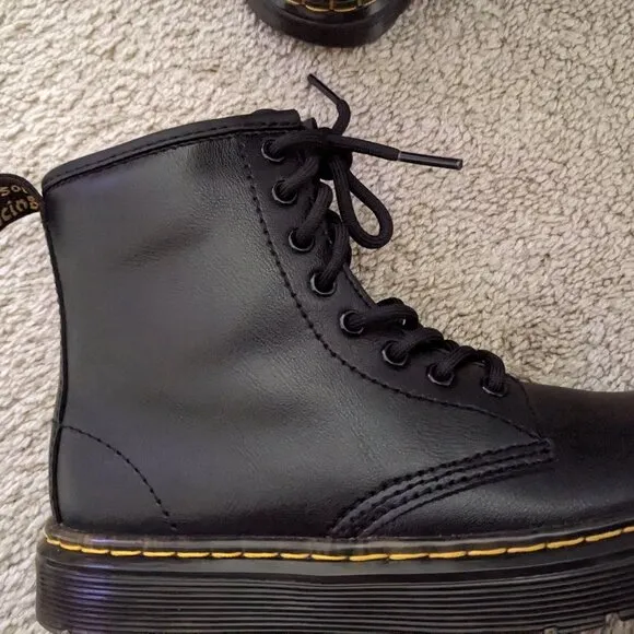 Dr. Martens Black Zavala Kid Boots Size 1 (US), 13 (UK)