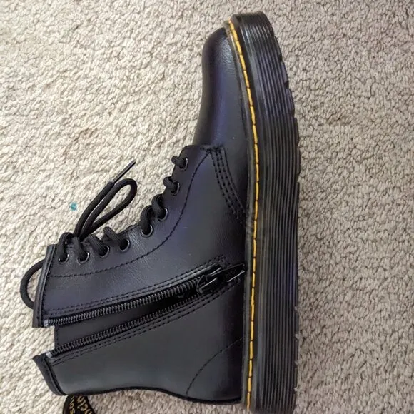 Dr. Martens Black Zavala Kid Boots Size 1 (US), 13 (UK)