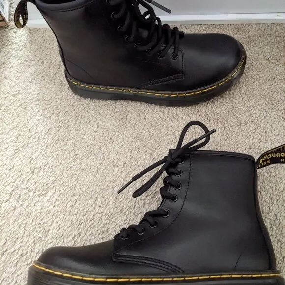 Dr. Martens Black Zavala Kid Boots Size 1 (US), 13 (UK)