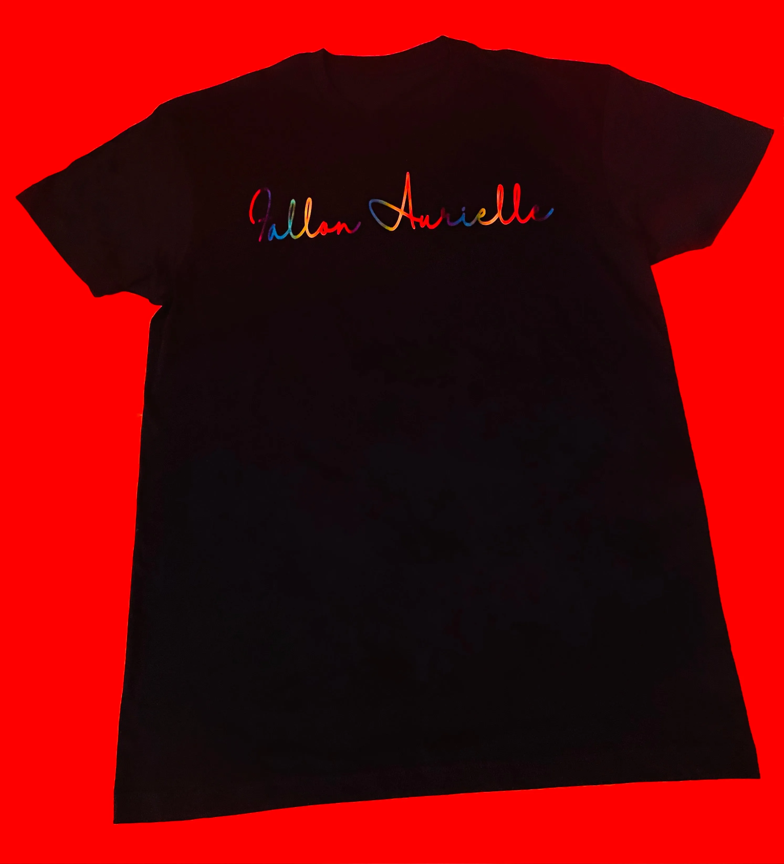 Fallon Aurielle Unisex Signature Joggers (Black & Rainbow Multi)