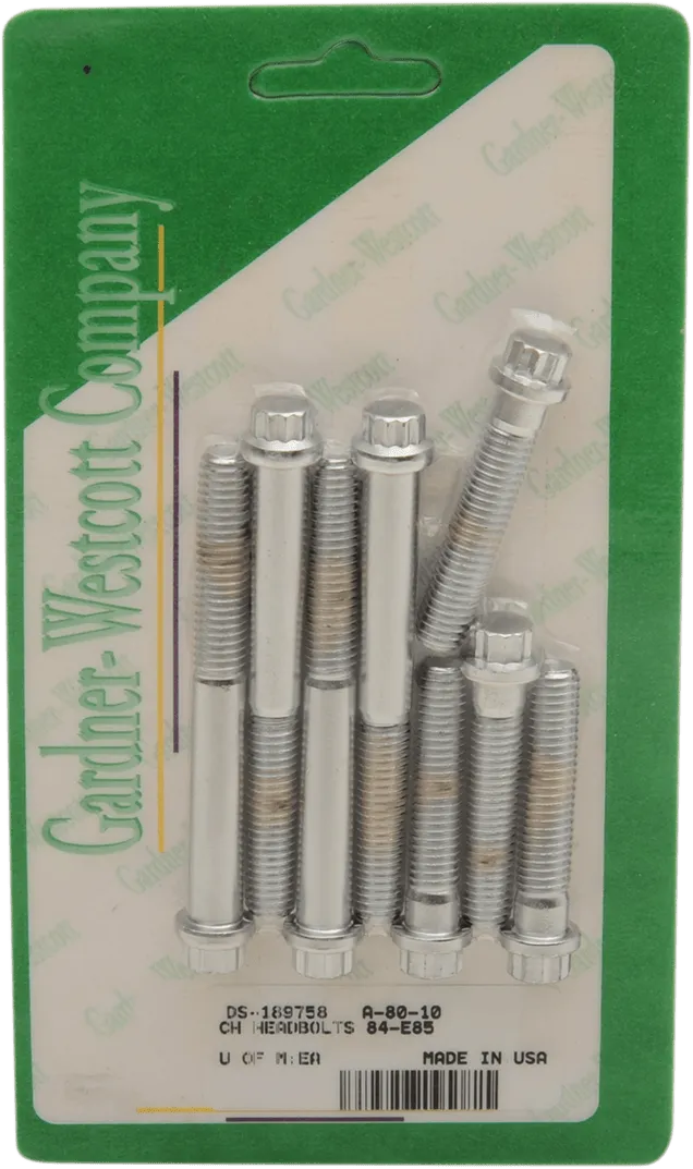 Gardner-Westcott A-80-10 Chrome Headbolt Kit
