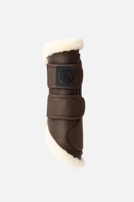 Horze Nature Made Leisure Brushing Boots Expresso Brown