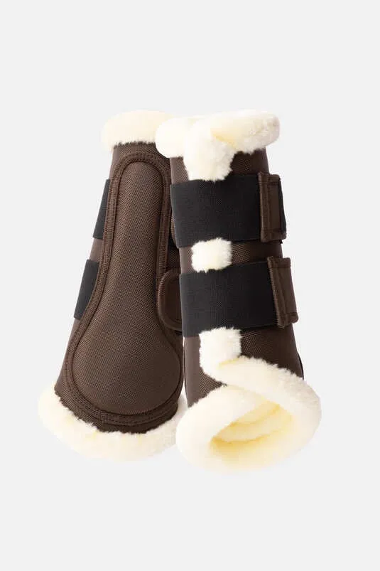 Horze Nature Made Leisure Brushing Boots Expresso Brown