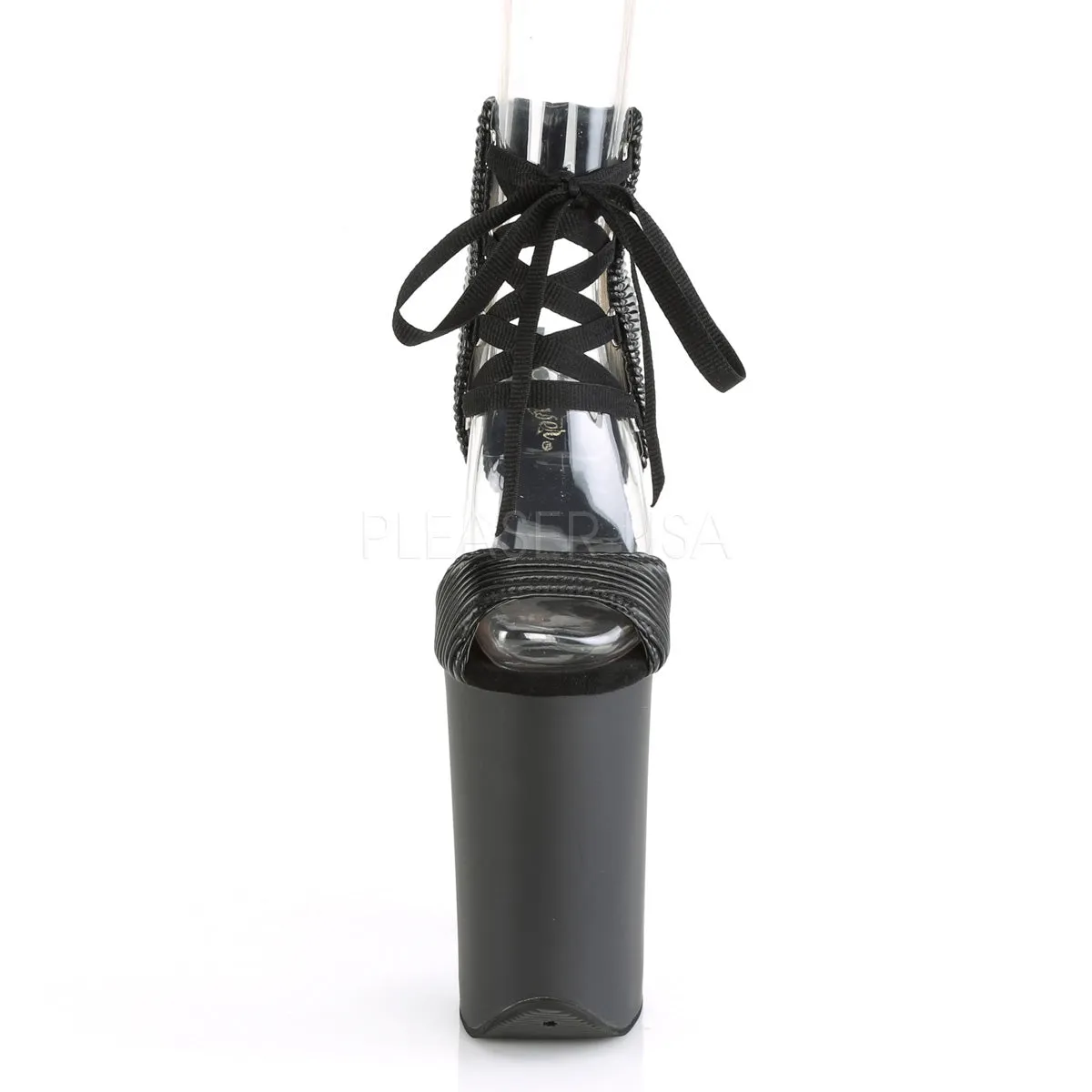 INFINITY-900-14  Black Quilted Faux Leather/Black Matte