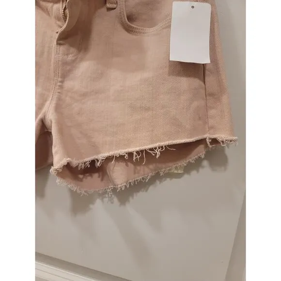 L'AGENCE Audrey Mid Rise Pink Jean Short