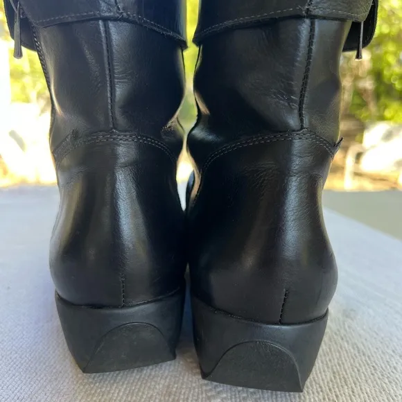 Mephisto Seddy Boots Woman 7.5 Black Leather