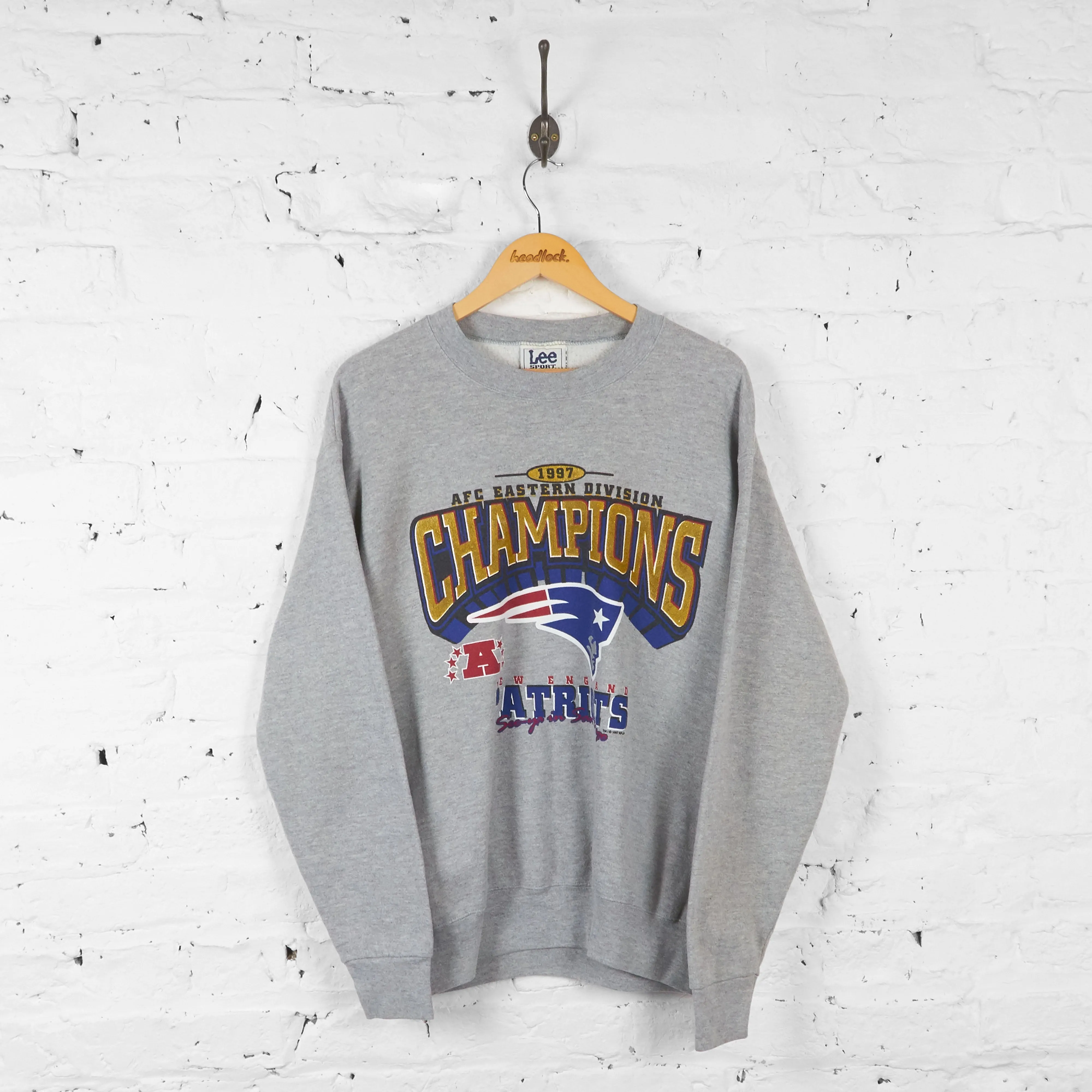 New England Patriots Champions NFL American Football Sweatshirt - Grey - M