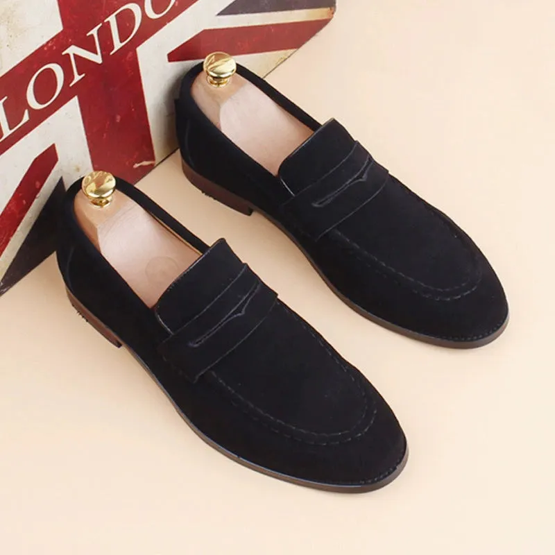 Niche design treasure model ~ 2024 new leather casual slip-on slip-on lightweight wearable men's loafers
