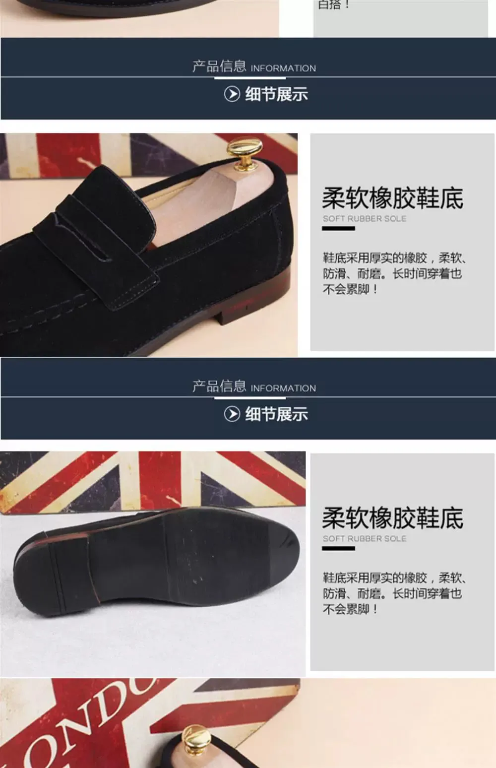 Niche design treasure model ~ 2024 new leather casual slip-on slip-on lightweight wearable men's loafers