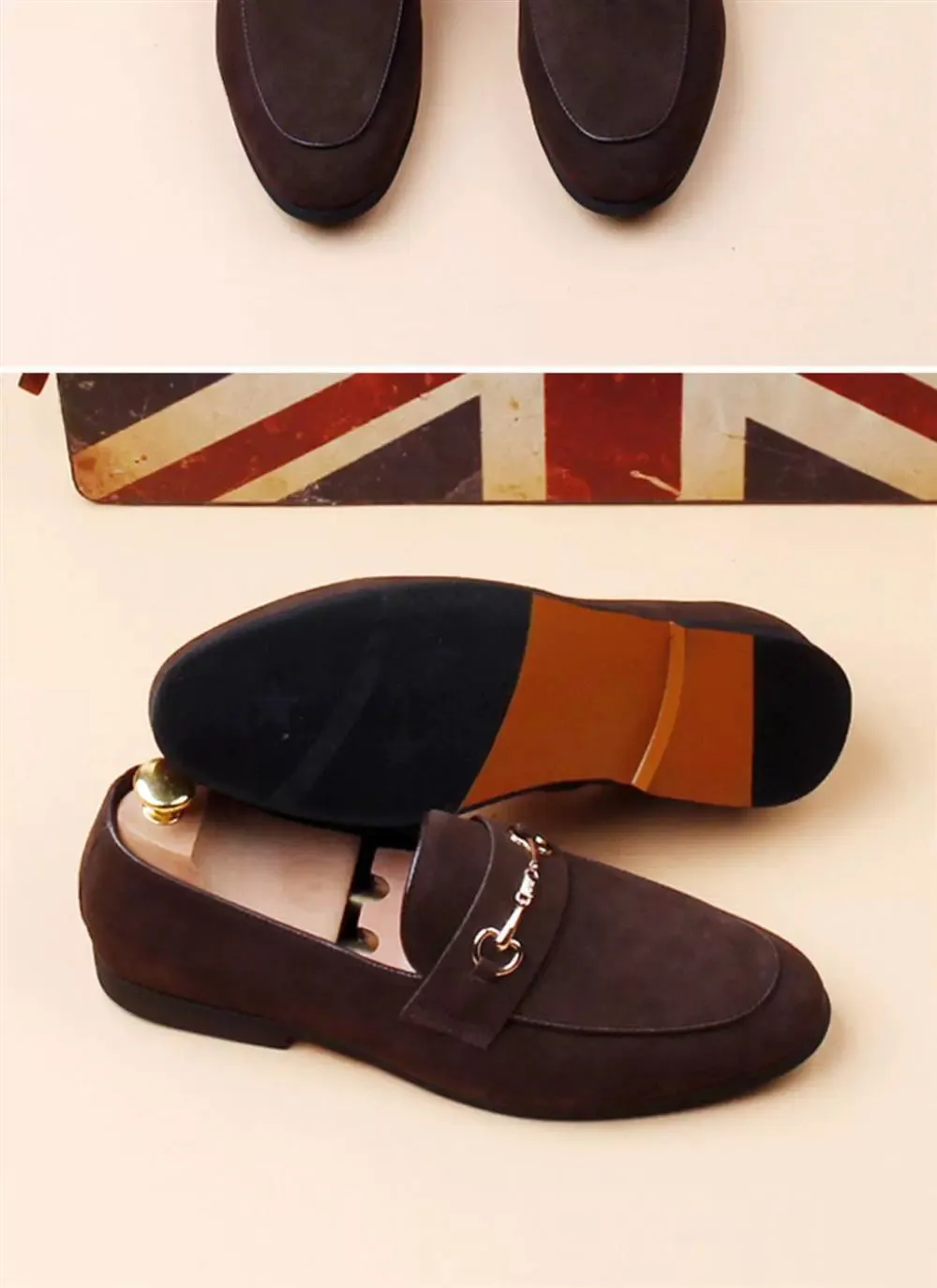 Niche design treasure model ~ 2024 new leather casual slip-on slip-on lightweight wearable men's loafers