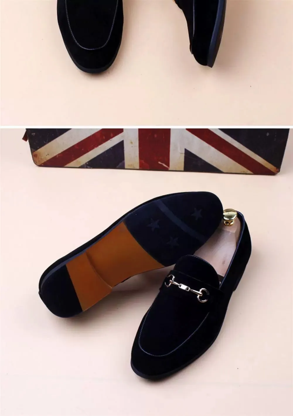 Niche design treasure model ~ 2024 new leather casual slip-on slip-on lightweight wearable men's loafers
