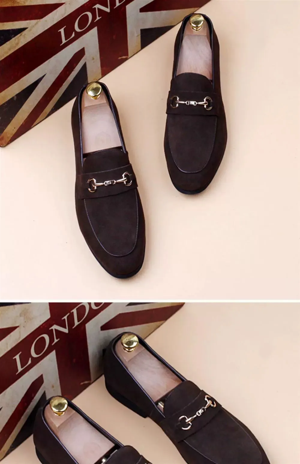 Niche design treasure model ~ 2024 new leather casual slip-on slip-on lightweight wearable men's loafers