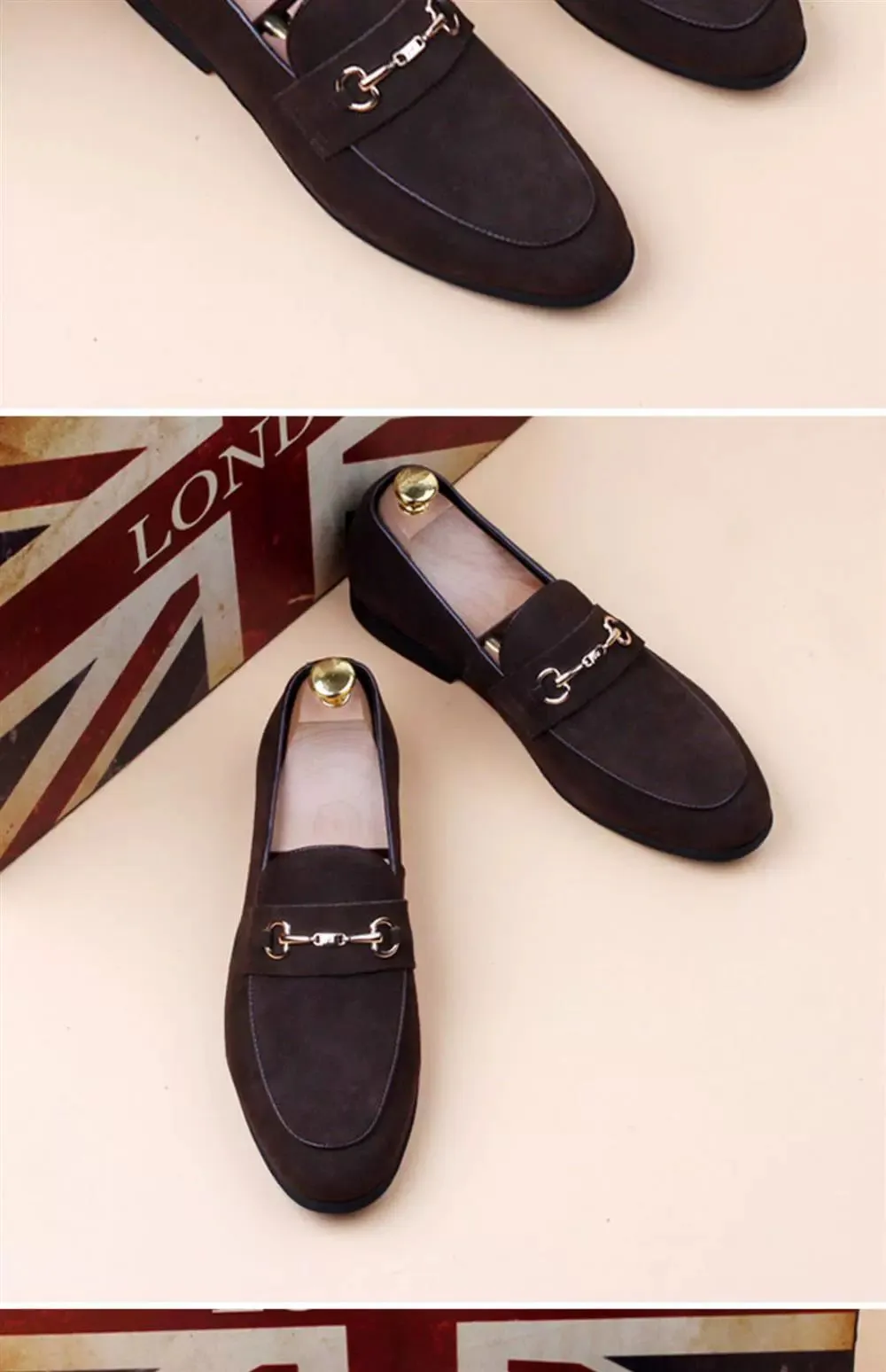 Niche design treasure model ~ 2024 new leather casual slip-on slip-on lightweight wearable men's loafers