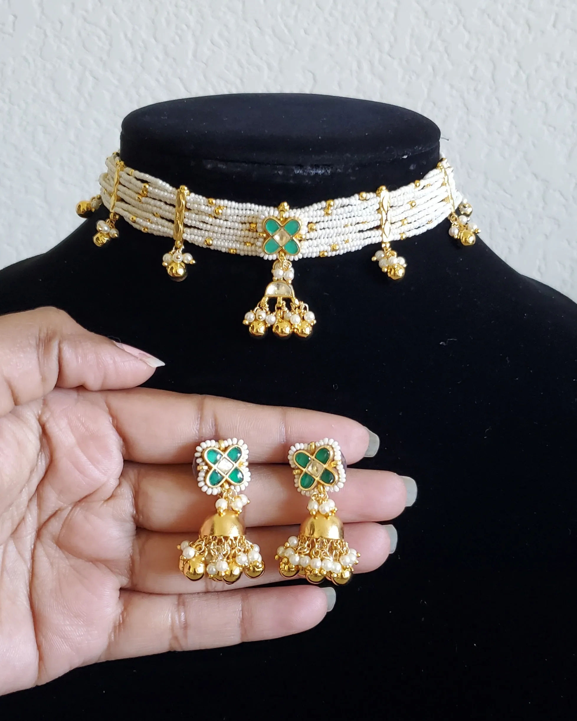 Pachi Kundan Choker With Gold Plating SB39