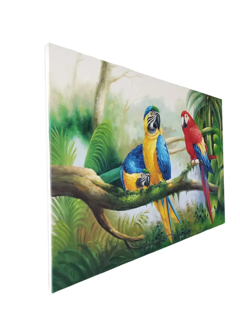 Parrots in the Wild: Covenant - HIGH PREMIUM - 36 x 24 in. by Luis Douglas
