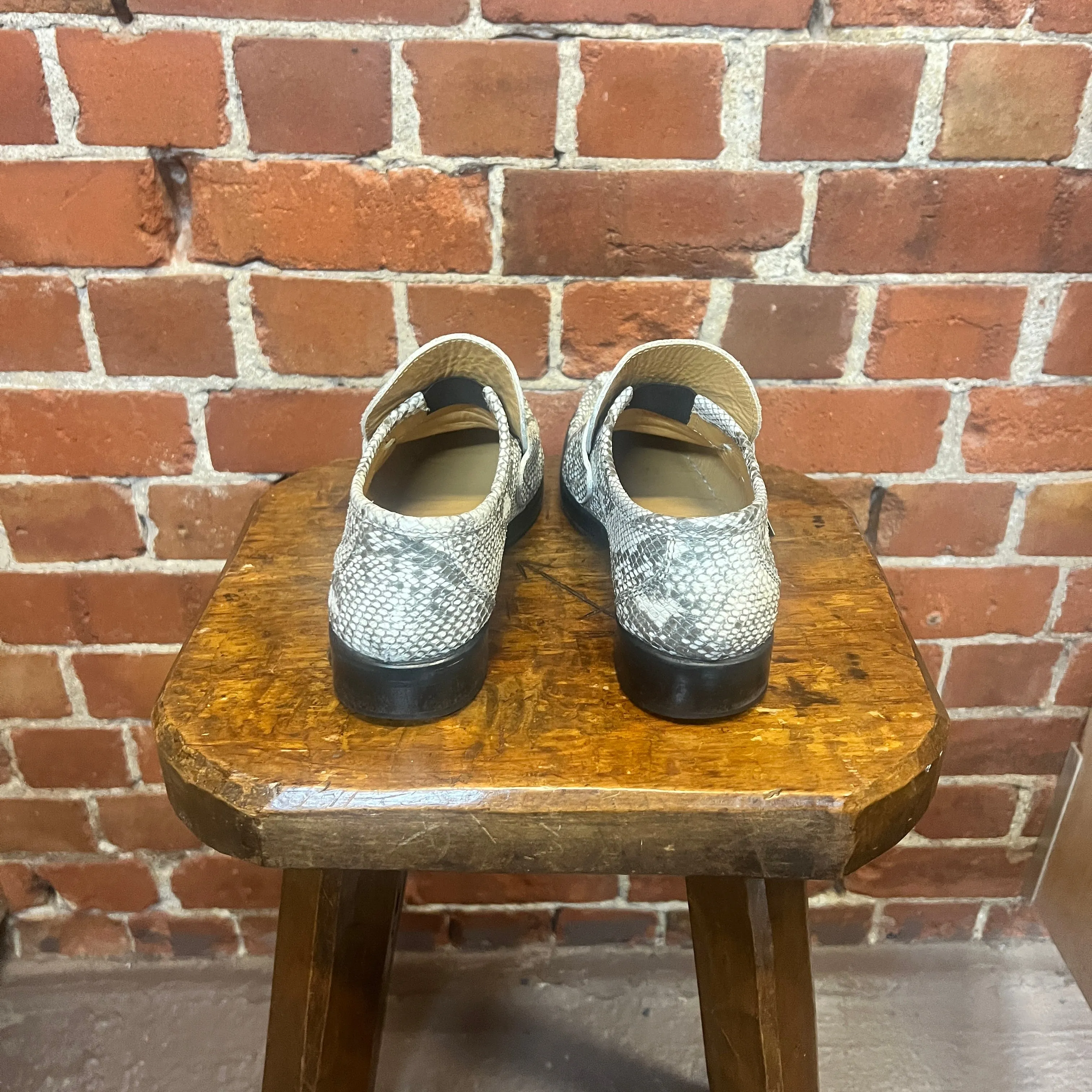 PATRICK COX 1990's snakeskin loafers 38