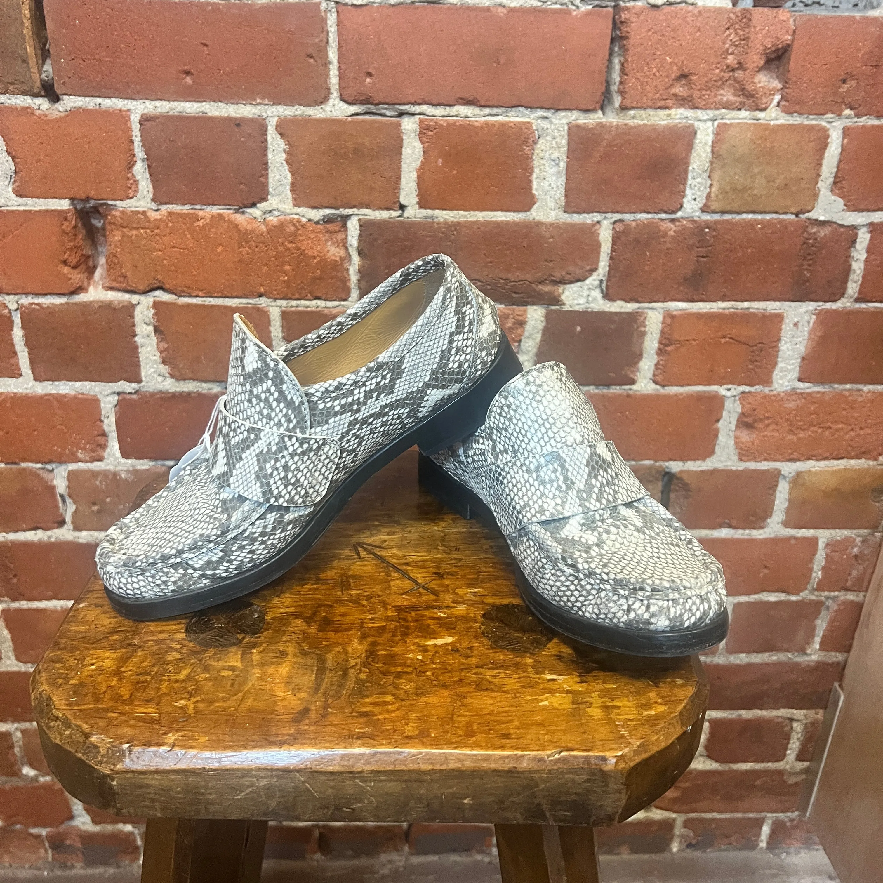 PATRICK COX 1990's snakeskin loafers 38