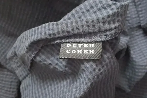 Peter Cohen Purple Black Jacket W Tiny Gold Star