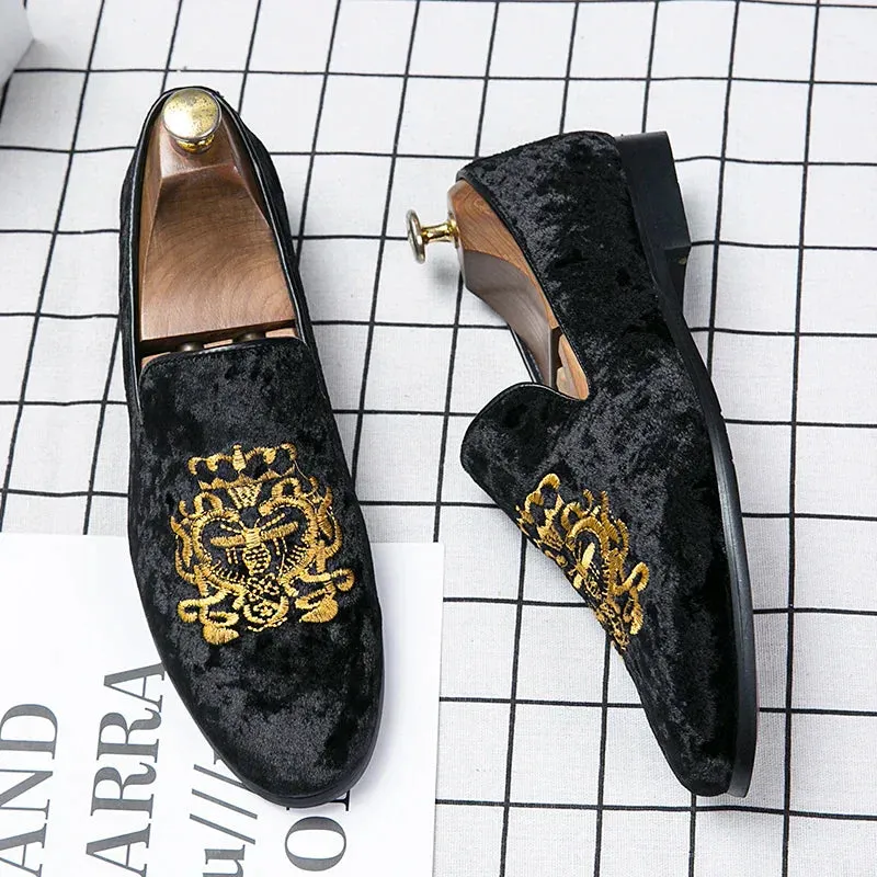 Premium embroidered loafers