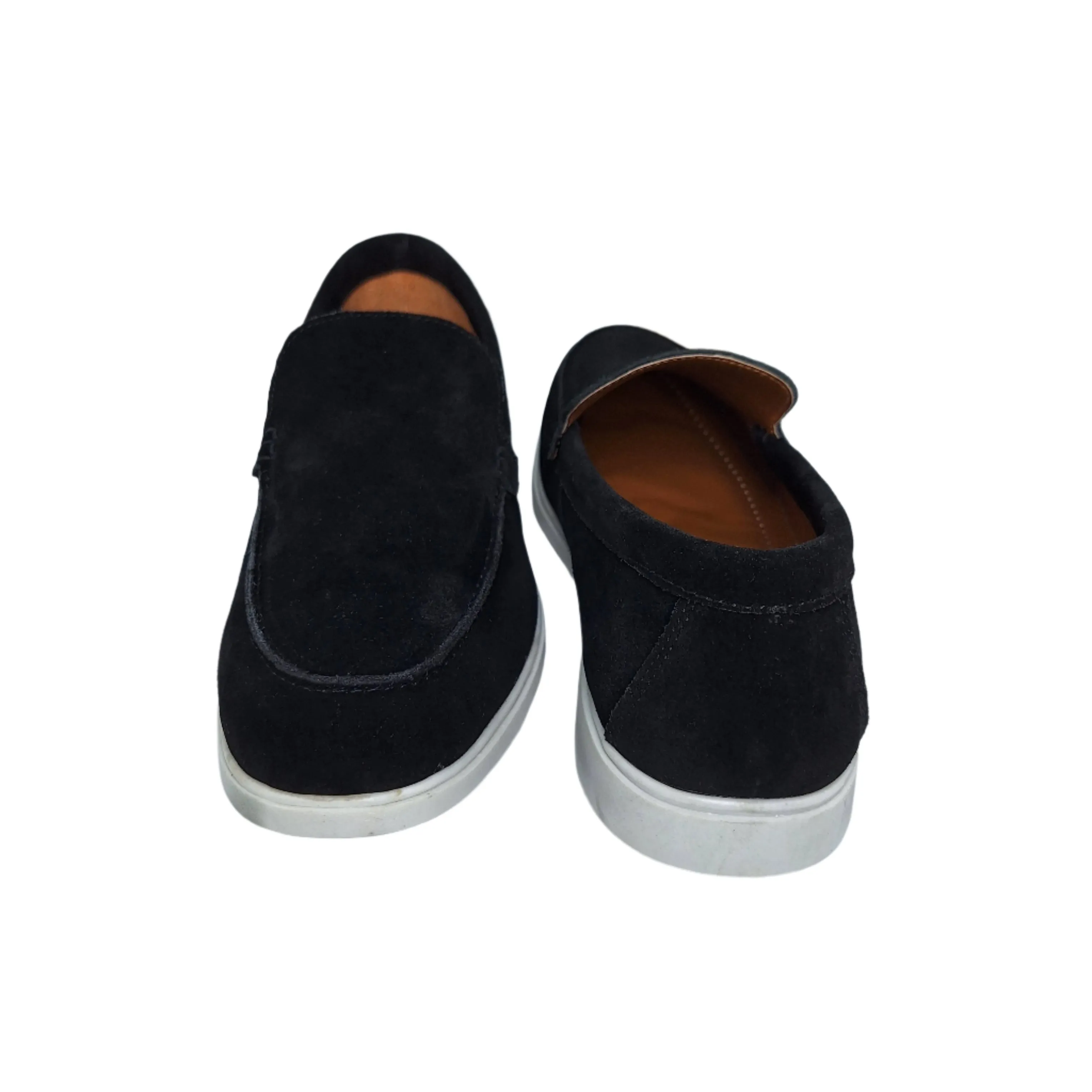 Premium Suede Old Money Loafers - BLK